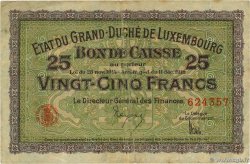 25 Francs LUXEMBOURG  1919 P.- pr.TB