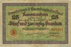 25 Francs LUSSEMBURGO  1919 P.- q.MB