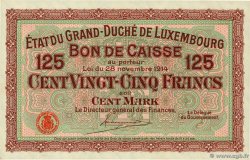 125 Francs /  100 Mark LUXEMBOURG  1914 P.25r pr.NEUF