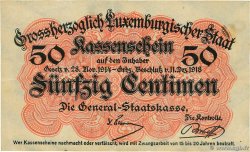 50 Centimes LUSSEMBURGO  1919 P.26 BB