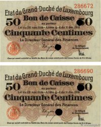 50 Centimes Annulé LUXEMBOURG  1919 P.26 UNC-