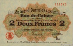2 Francs LUXEMBURGO  1919 P.28 SC+