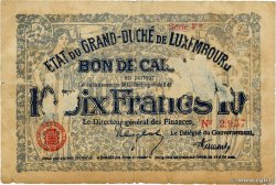 10 Francs LUXEMBURGO  1919 P.30 MC