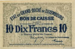 10 Francs Non émis LUXEMBOURG  1919 P.30r XF