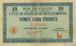 25 Francs LUXEMBURGO  1919 P.31b BC