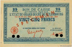 25 Francs Spécimen LUXEMBOURG  1919 P.31s
