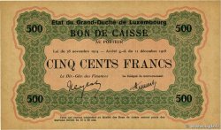 500 Francs Non émis LUXEMBOURG  1919 P.33a XF+