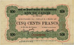 500 Francs LUXEMBURG  1919 P.33b fST