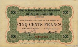 500 Francs LUXEMBURG  1919 P.33b fST+
