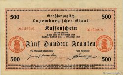 500 Francs LUSSEMBURGO  1919 P.33b AU+