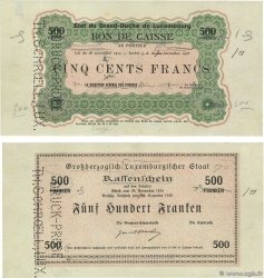 500 Francs Épreuve LUXEMBURGO  1919 P.33p EBC