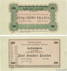 500 Francs Épreuve LUXEMBOURG  1919 P.33p