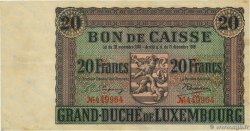 20 Francs LUXEMBURG  1926 P.35 fVZ