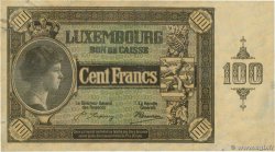 100 Francs LUXEMBURGO  1927 P.36 MBC