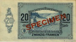 20 Francs Spécimen LUXEMBOURG  1929 P.37s AU+