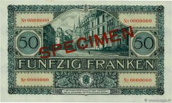 50 Francs Spécimen LUSSEMBURGO  1932 P.38s q.FDC