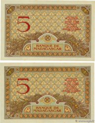 5 Francs MADAGASCAR  1926 P.035 AU+