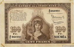 100 Francs NOUVELLE CALÉDONIE  1942 P.44 q.BB