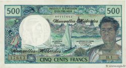 500 Francs NOUVELLES HÉBRIDES  1970 P.19a SPL+