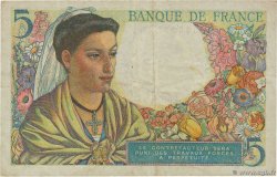 5 Francs BERGER FRANCE  1945 F.05.06 VF