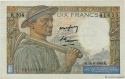 10 Francs MINEUR FRANKREICH  1949 F.08.22 SS