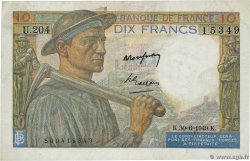 10 Francs MINEUR FRANCIA  1949 F.08.22 MBC