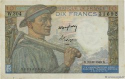 10 Francs MINEUR FRANCE  1949 F.08.22 VF