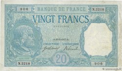 20 Francs BAYARD FRANKREICH  1917 F.11.02 fSS