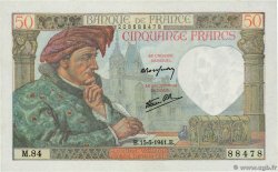50 Francs JACQUES CŒUR FRANKREICH  1941 F.19.11