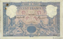 100 Francs BLEU ET ROSE FRANCE  1905 F.21.19