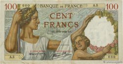 100 Francs SULLY FRANKREICH  1939 F.26.01 fSS