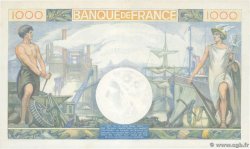 1000 Francs COMMERCE ET INDUSTRIE FRANCIA  1940 F.39.01 AU+