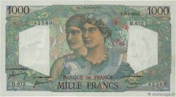 1000 Francs MINERVE ET HERCULE FRANCE  1950 F.41.33 XF