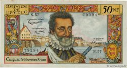 50 Nouveaux Francs HENRI IV FRANCIA  1960 F.58.05 BB