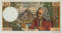 10 Francs VOLTAIRE Spécimen FRANCIA  1963 F.62.01Spn EBC+