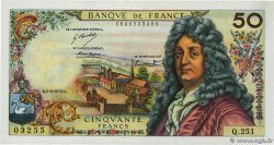 50 Francs RACINE FRANCIA  1974 F.64.27 AU