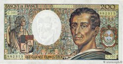 200 Francs MONTESQUIEU alphabet 101 FRANCIA  1992 F.70bis.01 EBC
