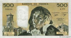 500 Francs PASCAL FRANCE  1983 F.71.28 VF