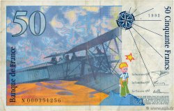 50 Francs SAINT-EXUPÉRY FRANKREICH  1992 F.72.01aN S