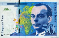 50 Francs SAINT-EXUPÉRY FRANCE  1992 F.72.01aN XF