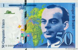 50 Francs SAINT-EXUPÉRY FRANCE  1992 F.72.01aN pr.SUP