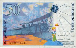 50 Francs SAINT-EXUPÉRY FRANKREICH  1992 F.72.01aN SS