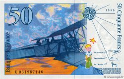 50 Francs SAINT-EXUPÉRY modifié FRANCIA  1999 F.73.05 q.FDC
