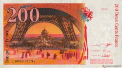 200 Francs EIFFEL FRANCE  1995 F.75.01 VF+