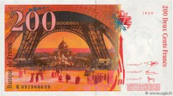 200 Francs EIFFEL FRANCE  1999 F.75.05 pr.SPL