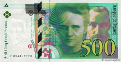 500 Francs PIERRE ET MARIE CURIE FRANCE  1995 F.76.02 SUP+