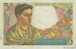 5 Francs BERGER Grand numéro FRANCE  1947 F.05.07a VF+