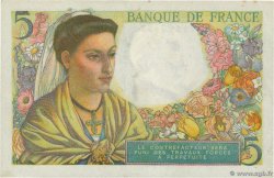 5 Francs BERGER Grand numéro FRANCE  1947 F.05.07a AU