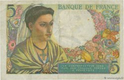 5 Francs BERGER Grand numéro FRANKREICH  1947 F.05.07a SS