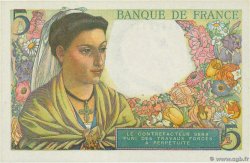 5 Francs BERGER Grand numéro FRANCE  1947 F.05.07a NEUF